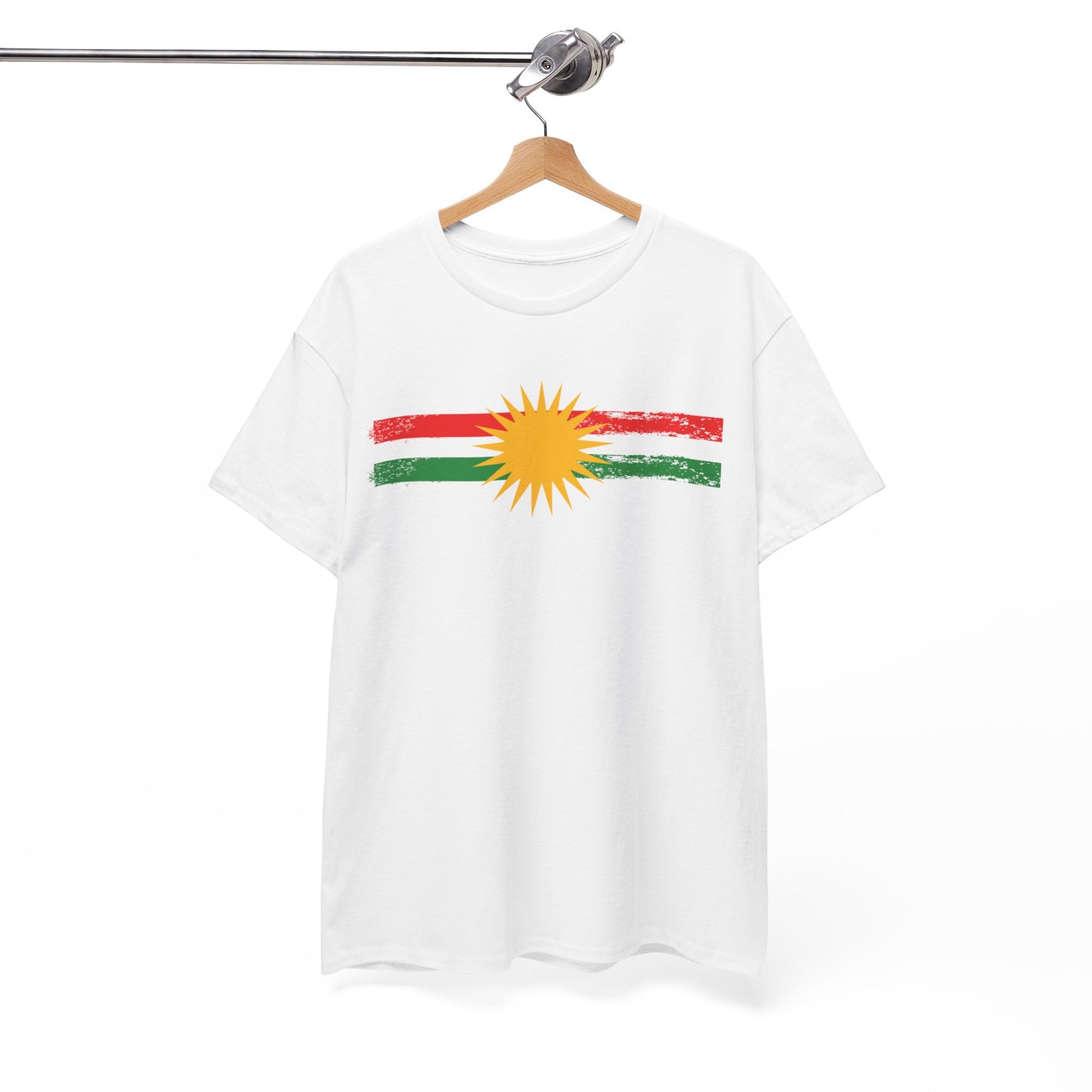 Kurdistan Flag Sun T-Shirt - Kurdify