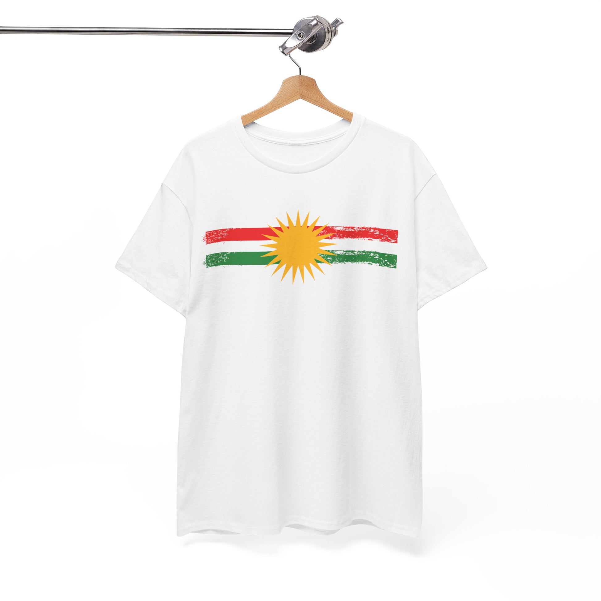 Kurdistan Flag Sun T-Shirt - Kurdify