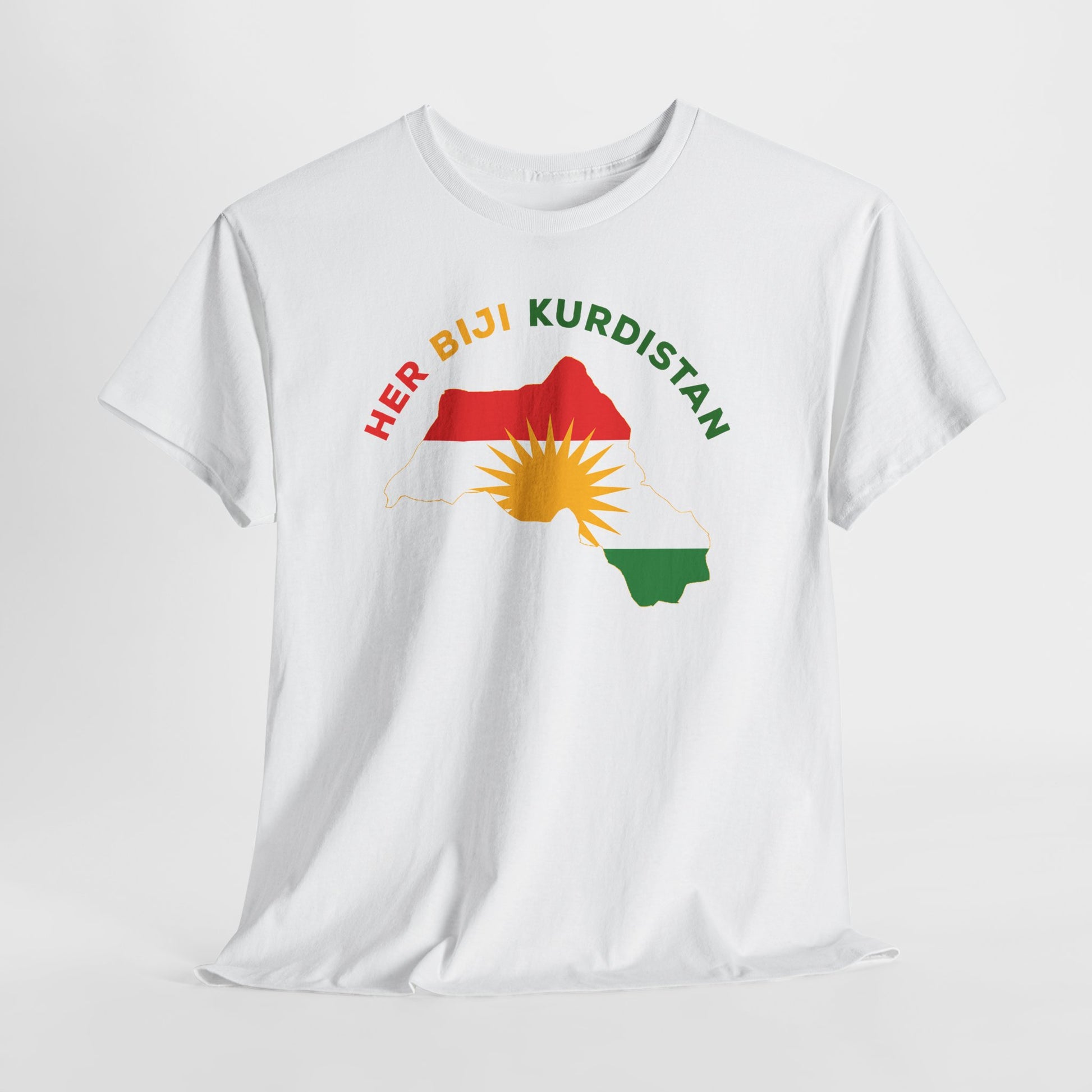 Her Bijî Kurdistan - Kurdistan Map T‑Shirt - Kurdify