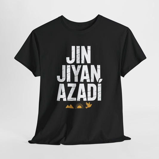 Jin Jiyan Azadi Tee — Kurdish Freedom Slogan T-Shirt