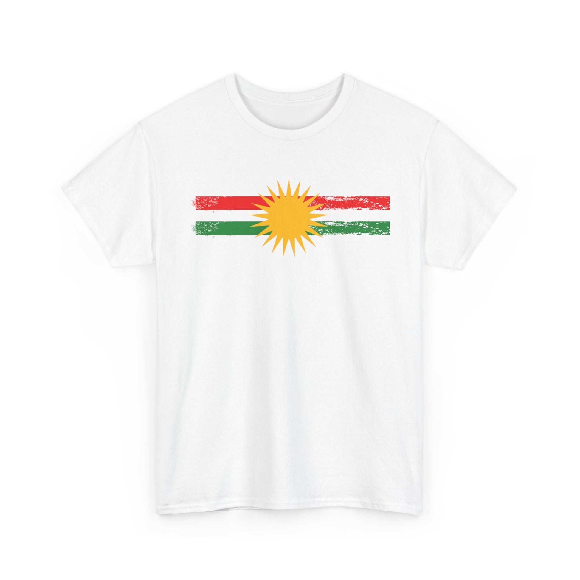 Kurdistan Flag Sun T-Shirt - Kurdify