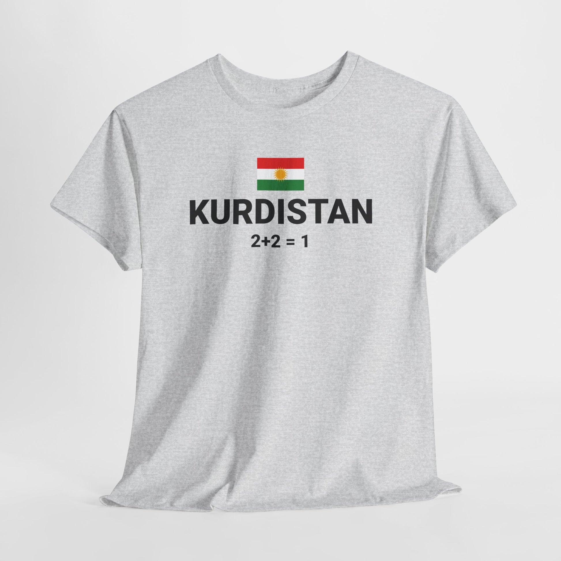 Kurdistan Flag T-Shirt — 2+2=1 Tee - Kurdify