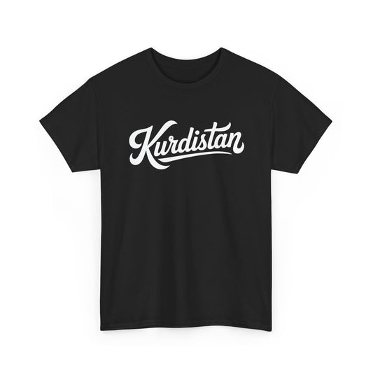 Kurdistan Script T‑Shirt — Retro Script Kurdish Tee