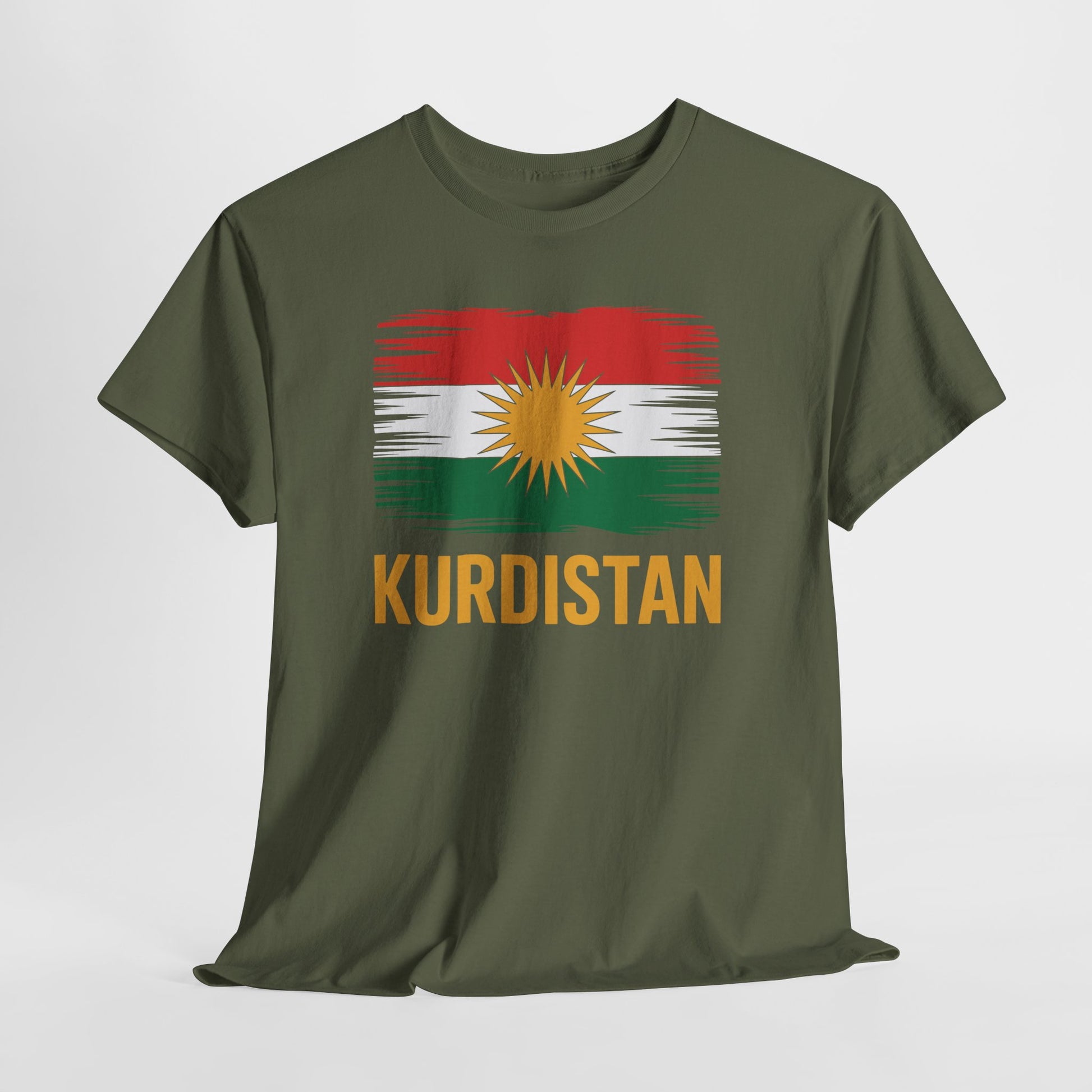 Distressed Kurdistan Flag T-Shirt - Kurdify