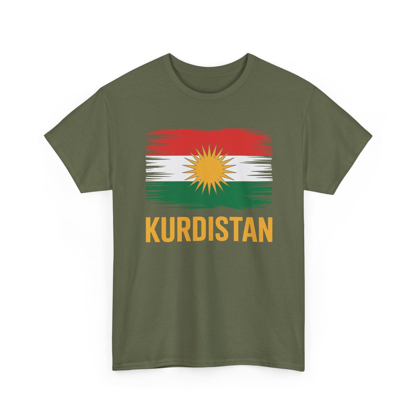 Distressed Kurdistan Flag T-Shirt - Kurdify