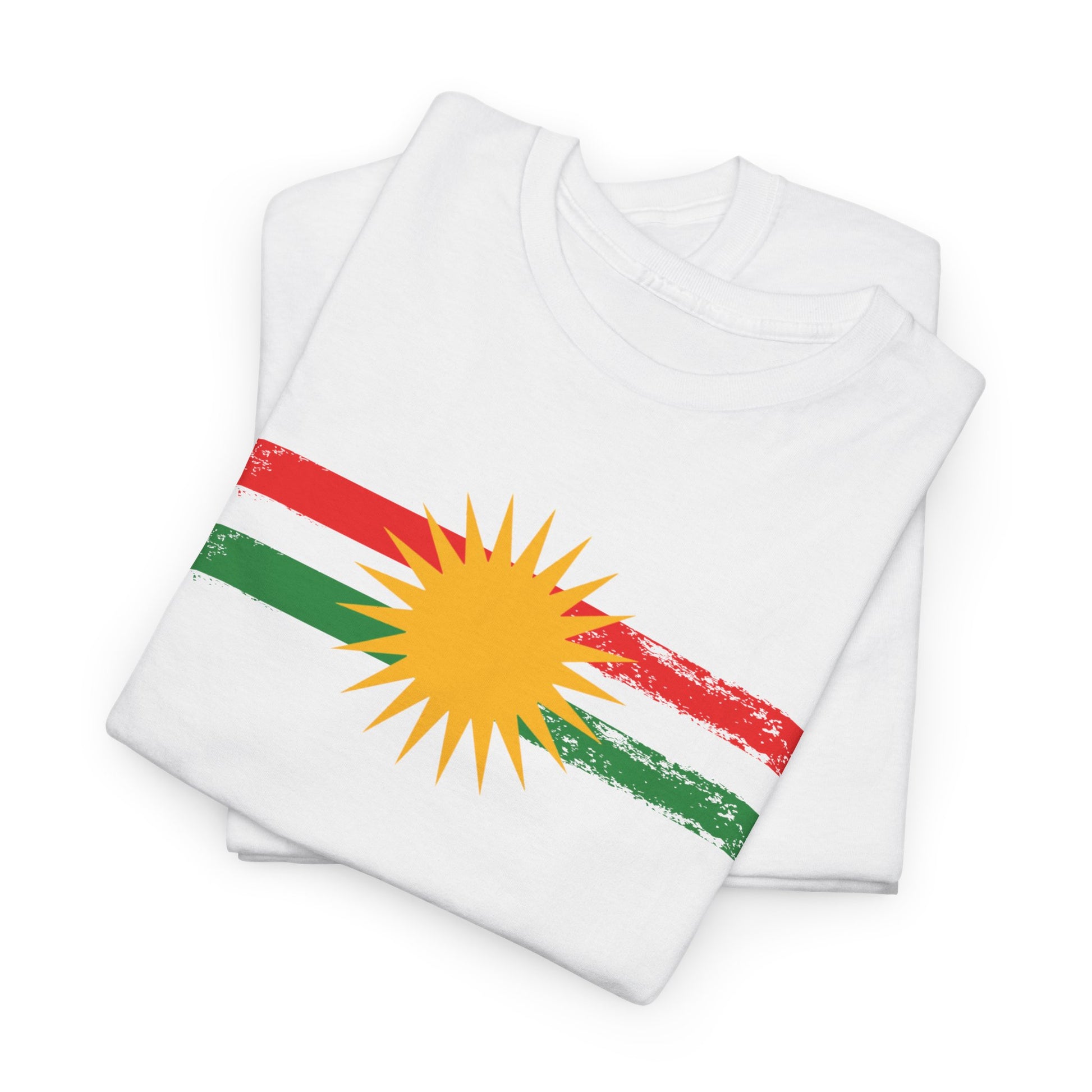Kurdistan Flag Sun T-Shirt - Kurdify