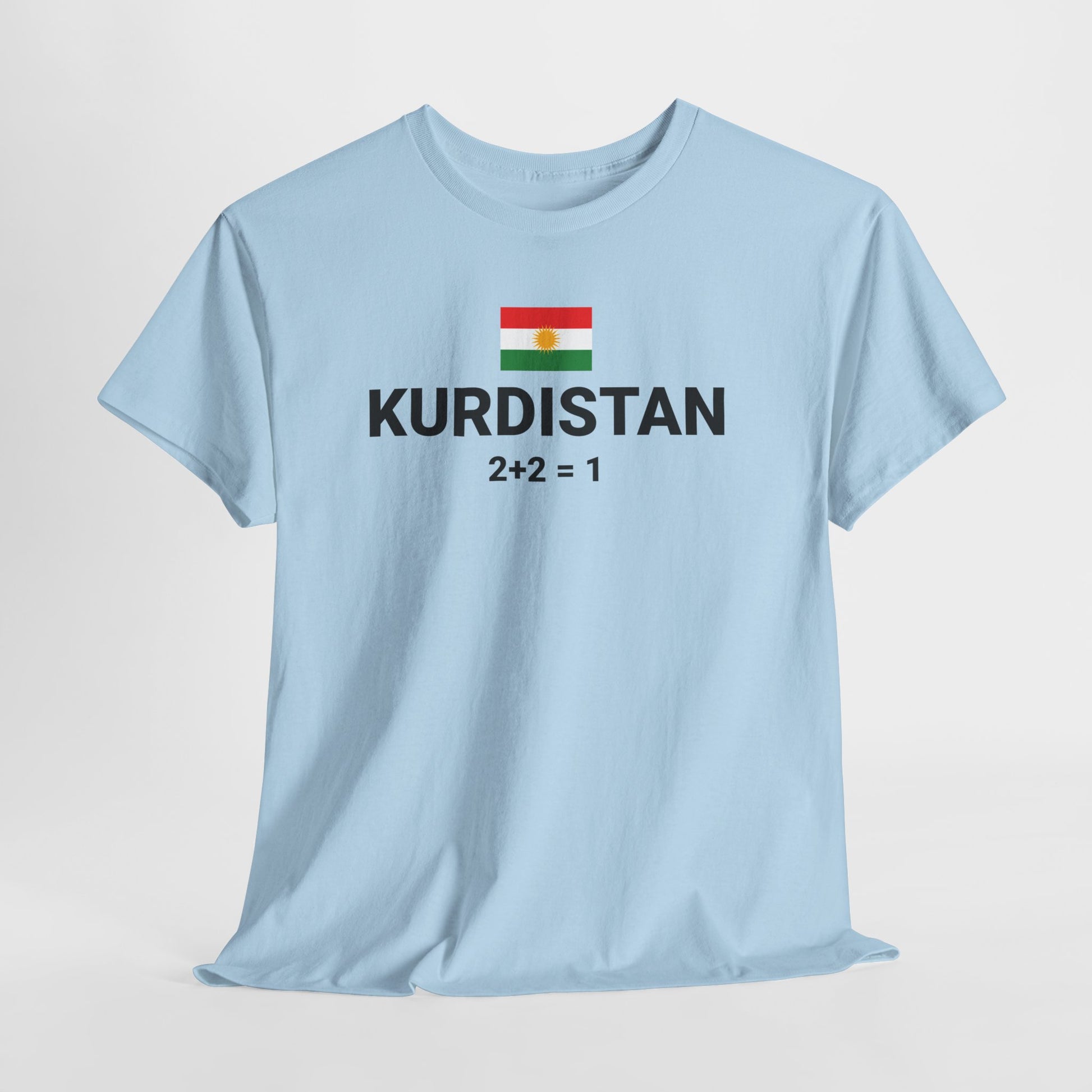 Kurdistan Flag T-Shirt — 2+2=1 Tee - Kurdify