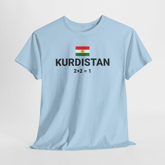 Kurdistan Flag T-Shirt — 2+2=1 Tee