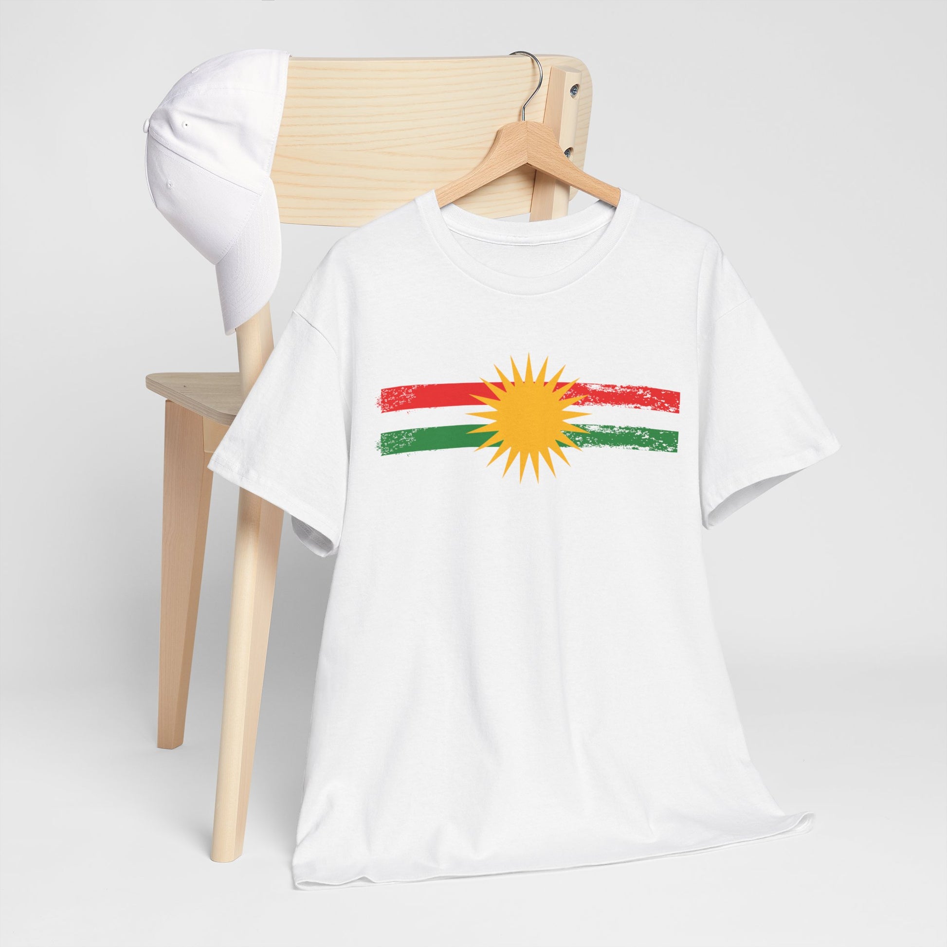 Kurdistan Flag Sun T-Shirt - Kurdify