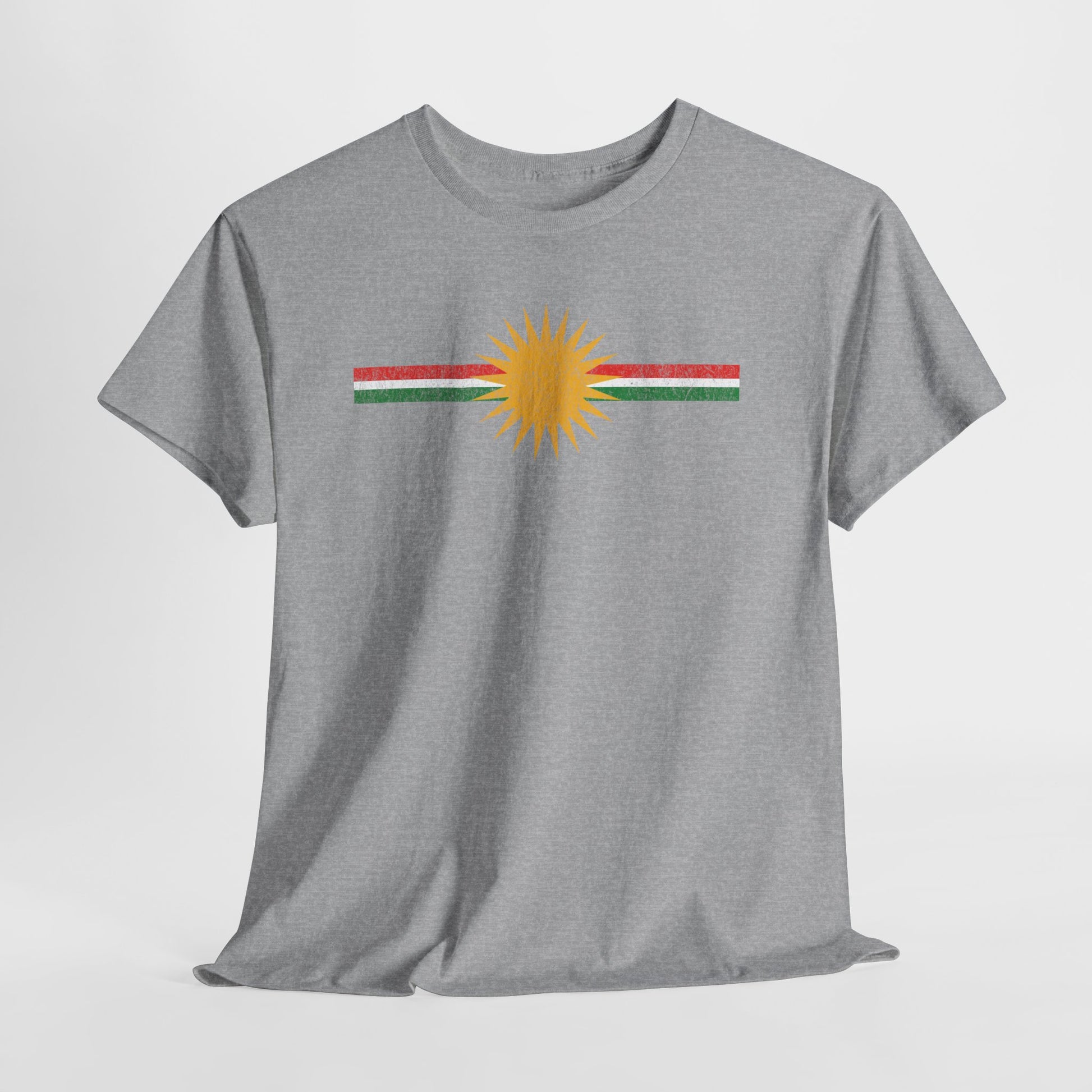Kurdistan Flag Sun T-Shirt - Kurdify