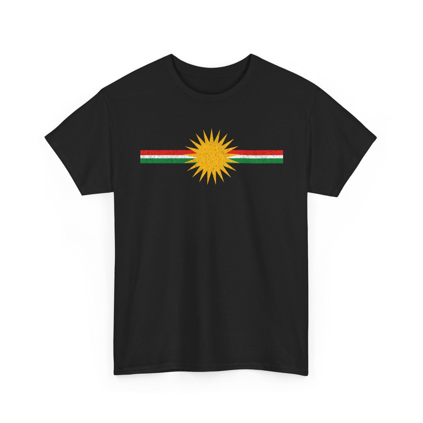 Kurdistan Flag Sun T-Shirt - Kurdify