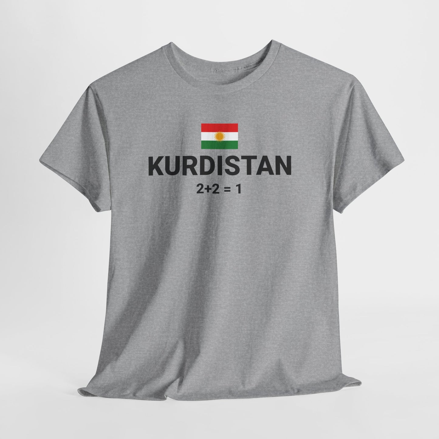 Kurdistan Flag T-Shirt — 2+2=1 Tee - Kurdify