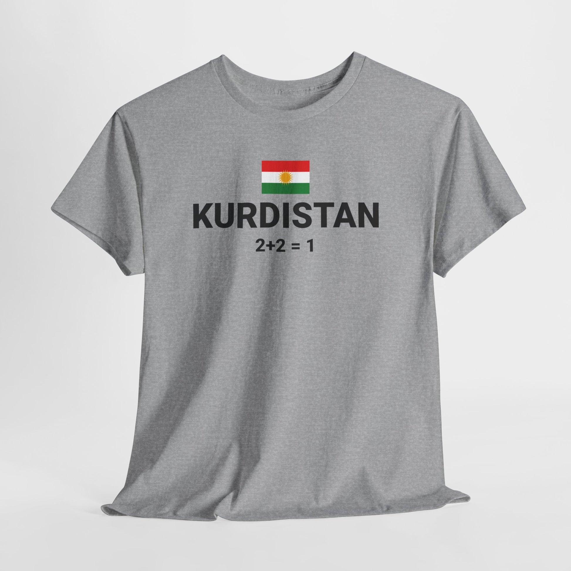 Kurdistan Flag T-Shirt — 2+2=1 Tee - Kurdify