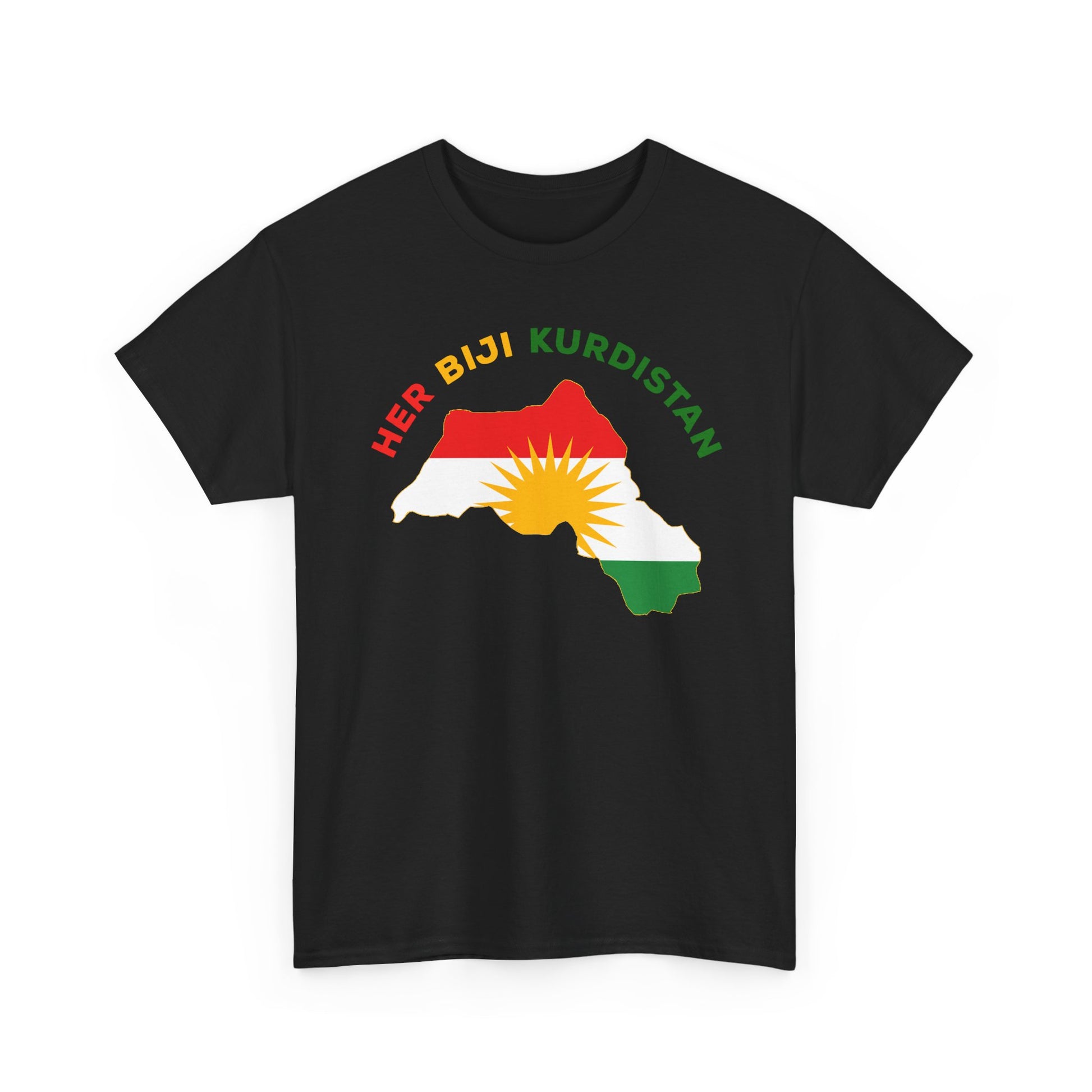 Her Bijî Kurdistan - Kurdistan Map T‑Shirt - Kurdify
