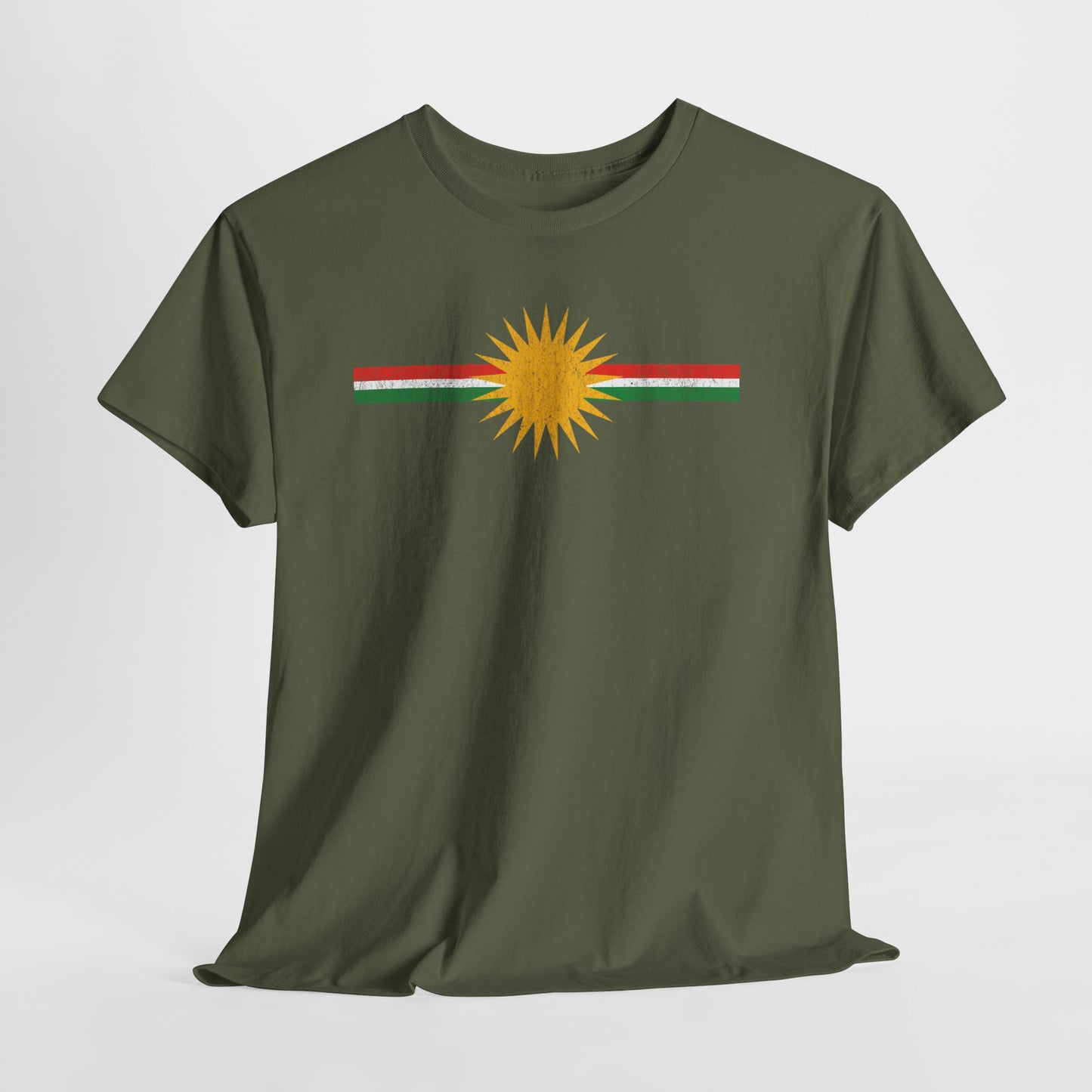 Kurdistan Flag Sun T-Shirt - Kurdify