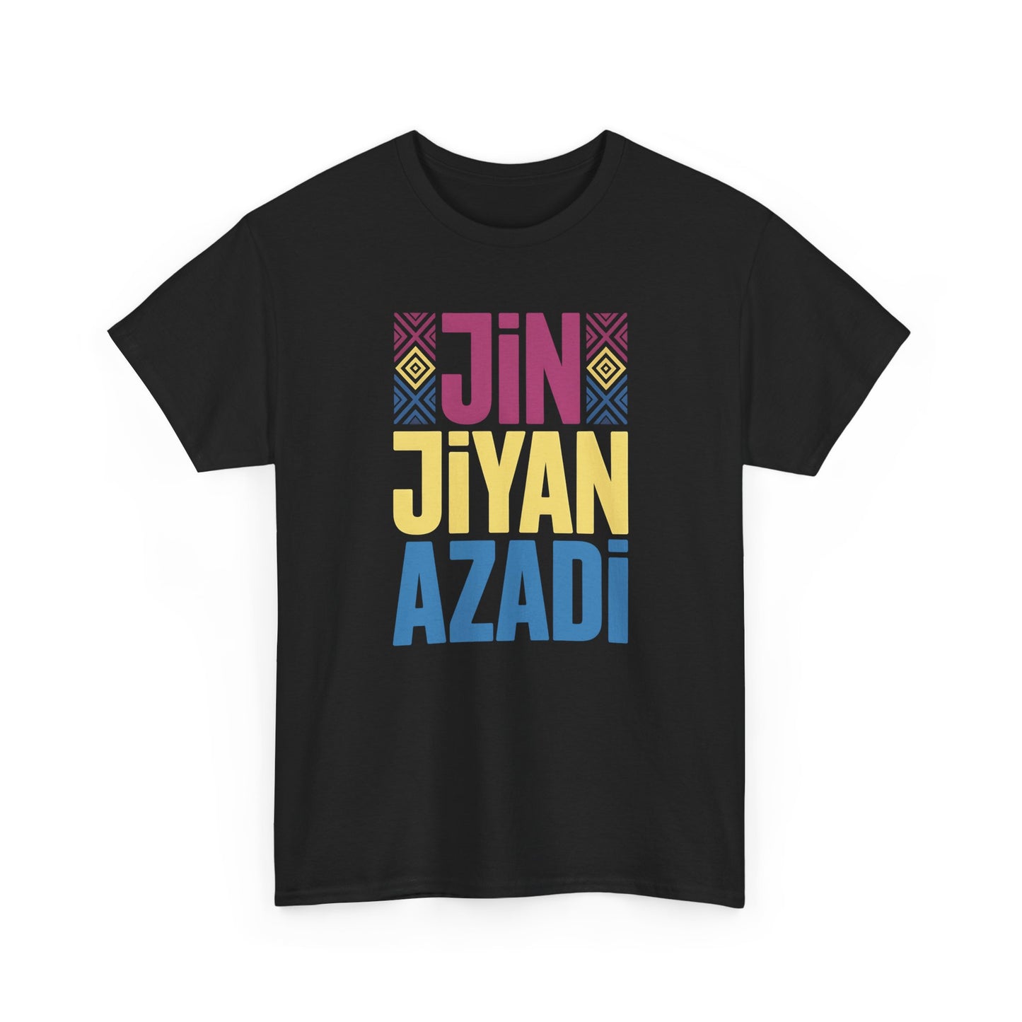 Jin Jiyan Azadi Graphic Tee — Kurdish Freedom Slogan T-Shirt - Kurdify