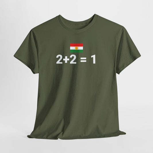 Kurdistan 2+2 = 1 T-shirt