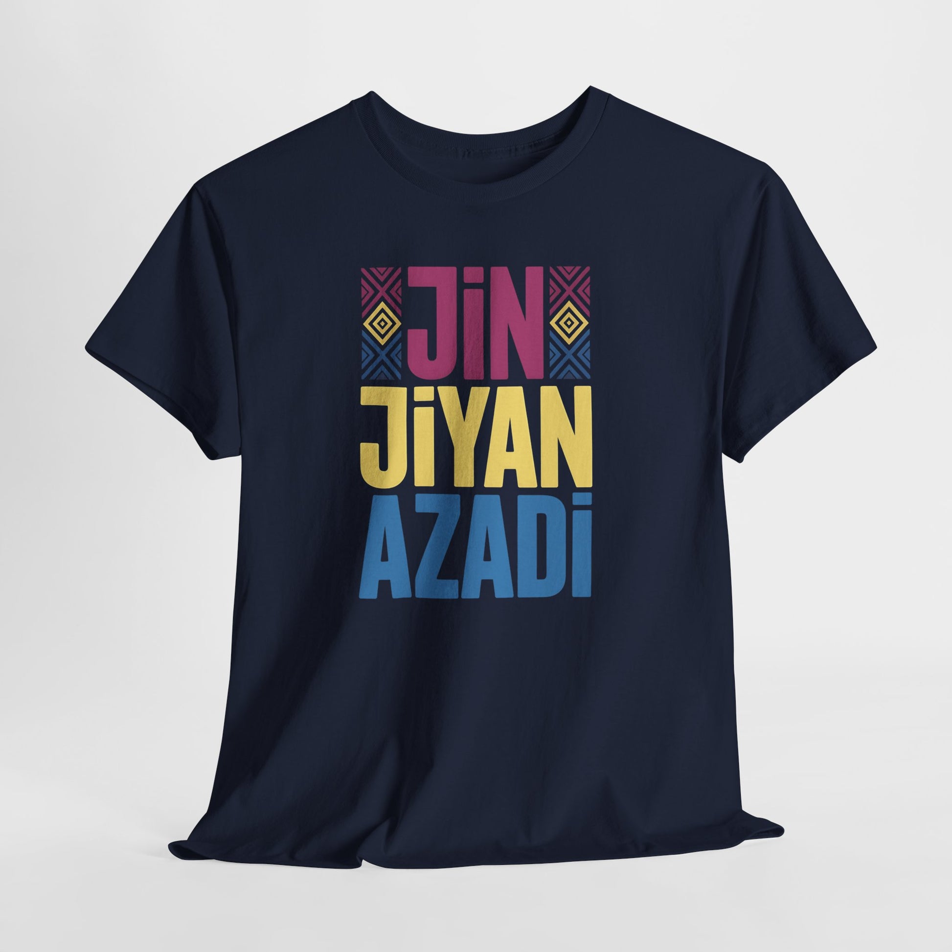 Jin Jiyan Azadi Graphic Tee — Kurdish Freedom Slogan T-Shirt - Kurdify