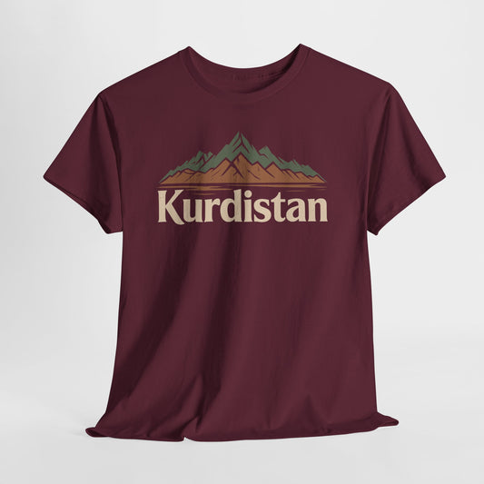 Kurdistan Mountains Tee — Retro Kurdish Pride T-Shirt
