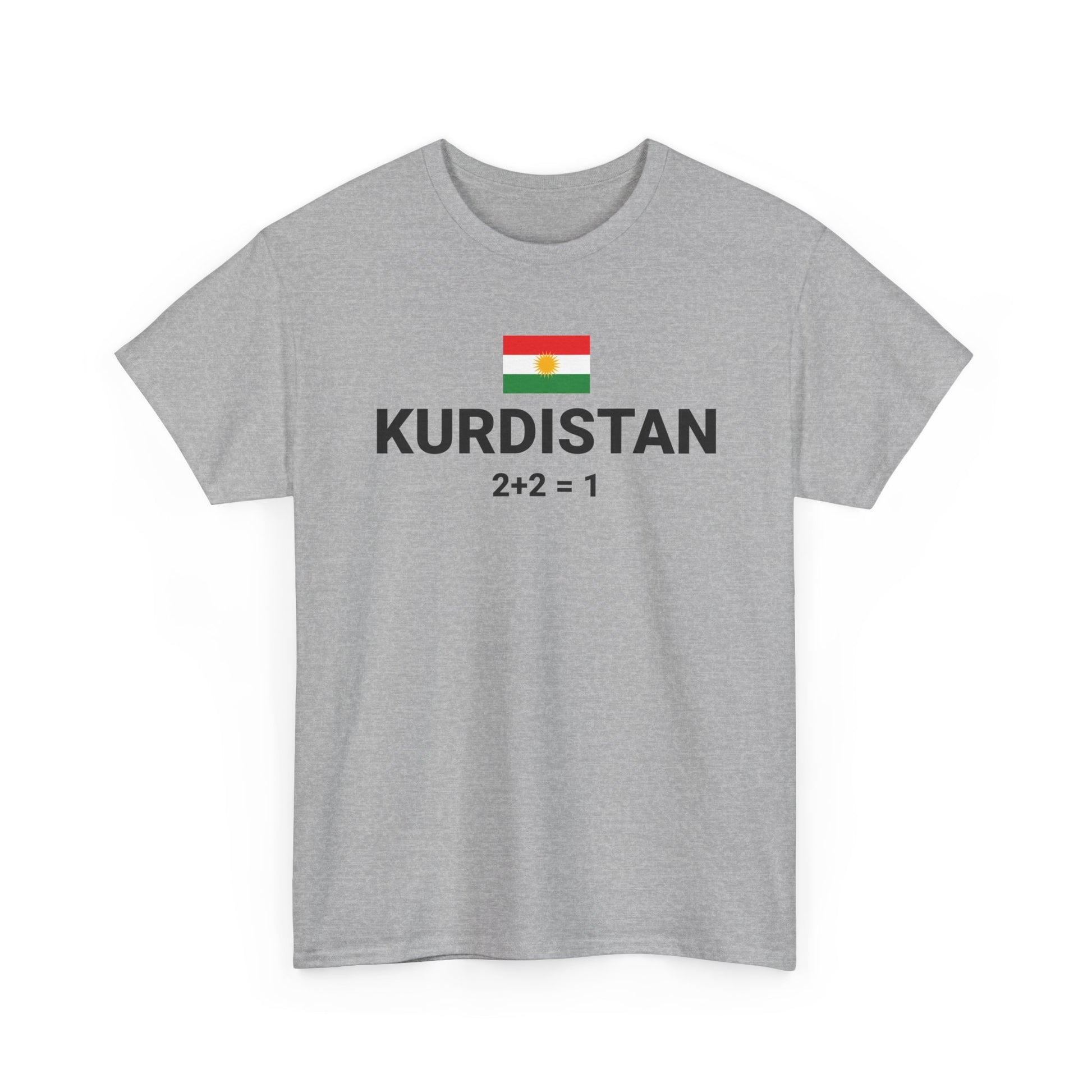 Kurdistan Flag T-Shirt — 2+2=1 Tee - Kurdify