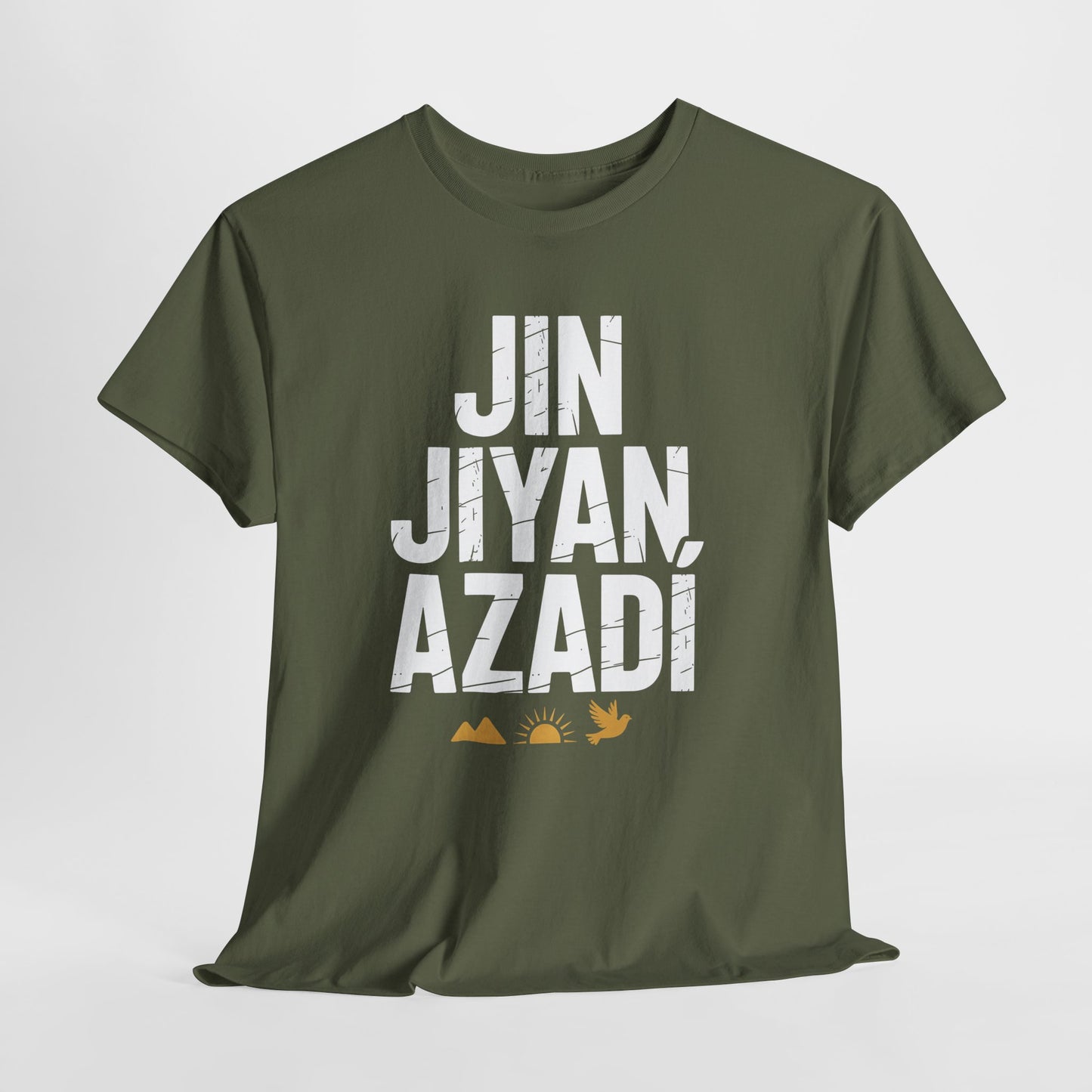 Jin Jiyan Azadi Tee — Kurdish Freedom Slogan T-Shirt - Kurdify