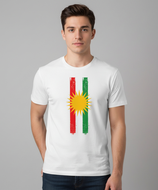 Kurdistan Flag Sun Graphic Tee