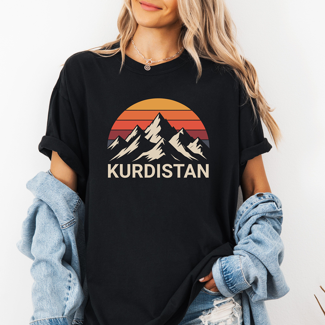 Kurdistan Mountain Sunset T-Shirt - Kurdify