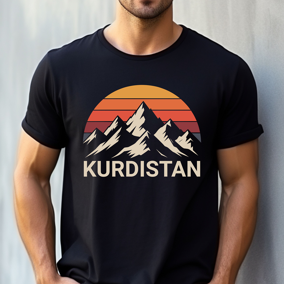 Kurdistan Mountain Sunset T-Shirt - Kurdify